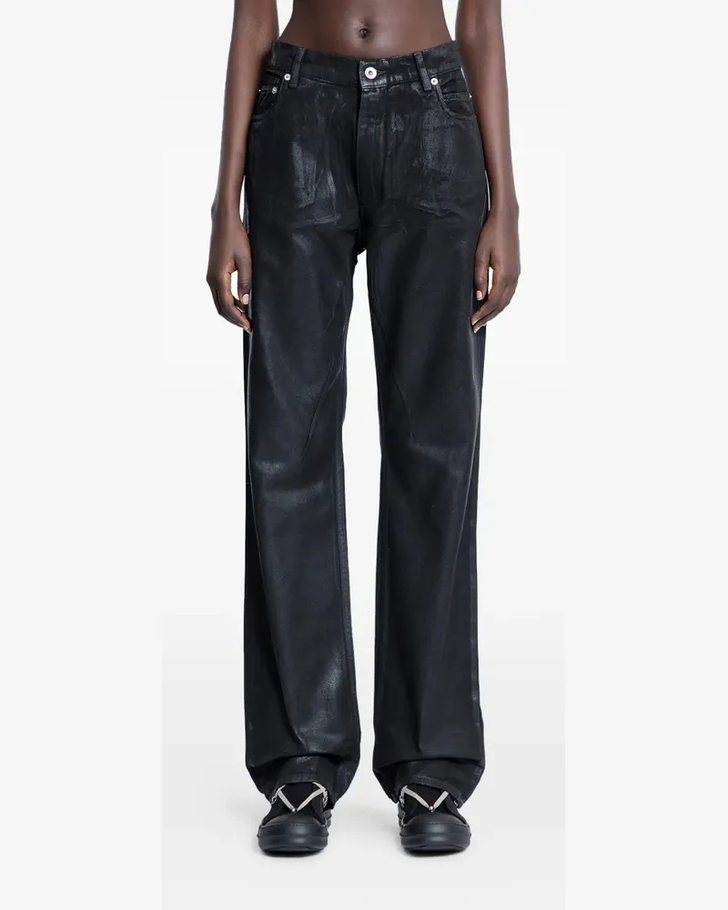 DRKSHDW by Rick Owens Granbury Jeans mit überfärbter Folie - Schwarz Schwarz