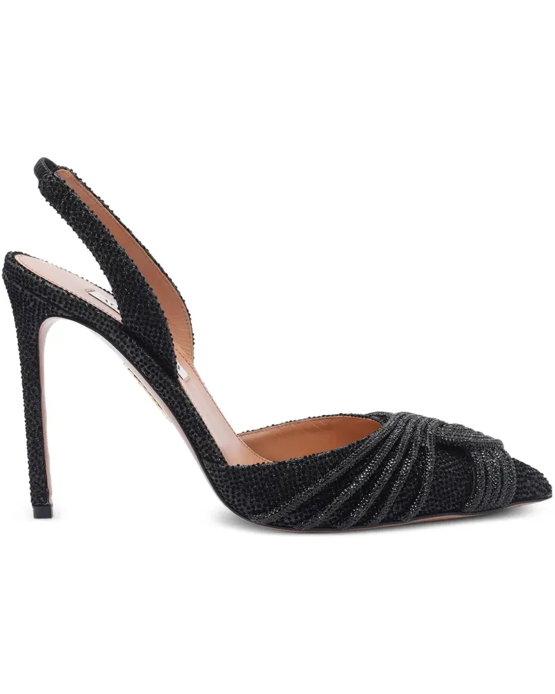 Aquazzura Spitze Slingback-Pumps 120mm - Schwarz Schwarz