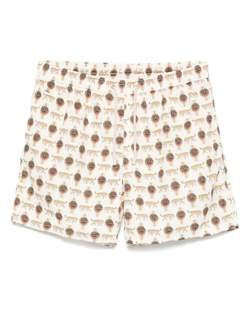 MC2 Saint Barth Badeshorts mit grafischem Print - Nude Nude