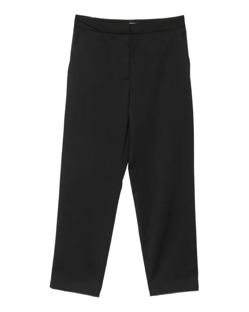 FRANKIE Shop Cropped-Hose mit geradem Bein - Schwarz Schwarz