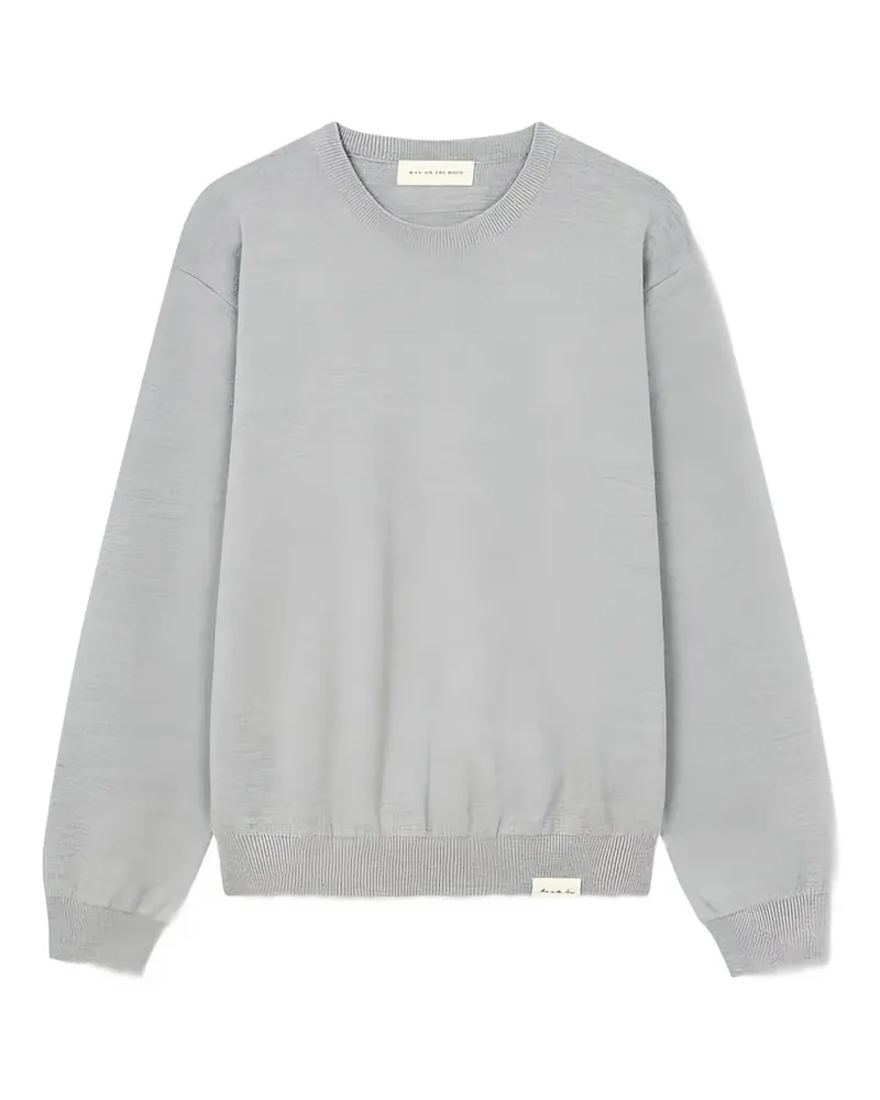 ManOnTheBoon Pullover mit Rundhalsausschnitt - Grau Grau