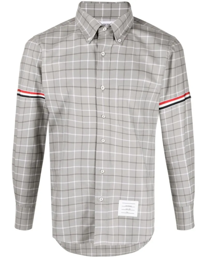 Thom Browne Hemd mit Tattersall-Karo - Grau Grau