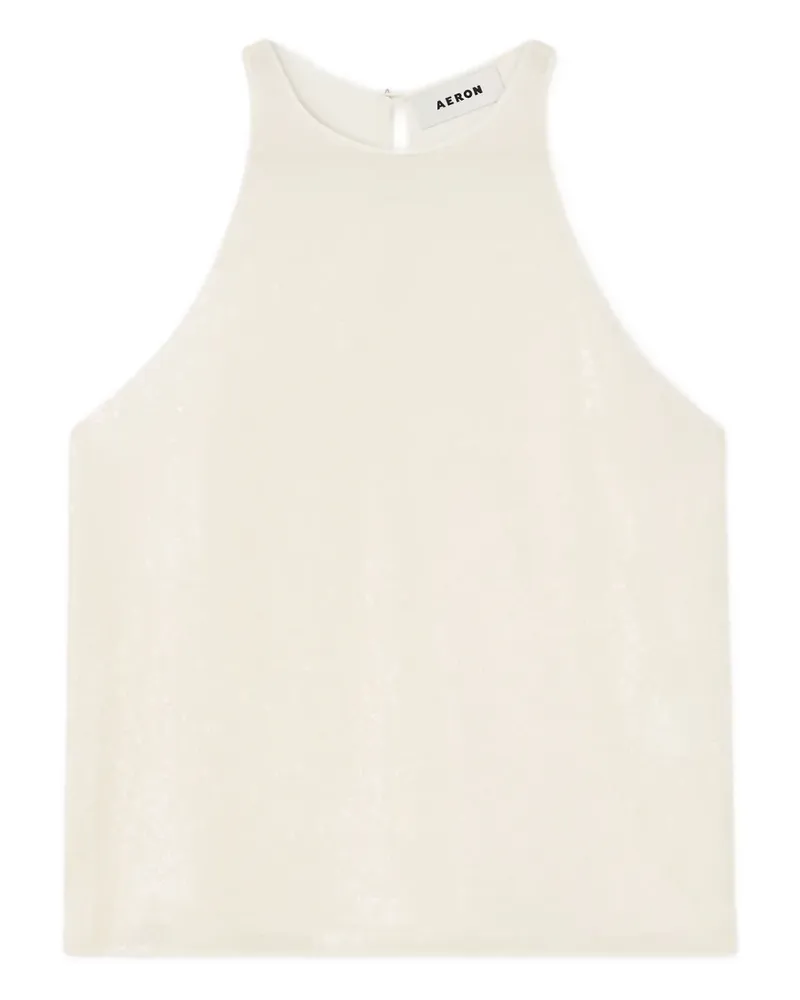 AERON Lucia sequined top - Nude Nude