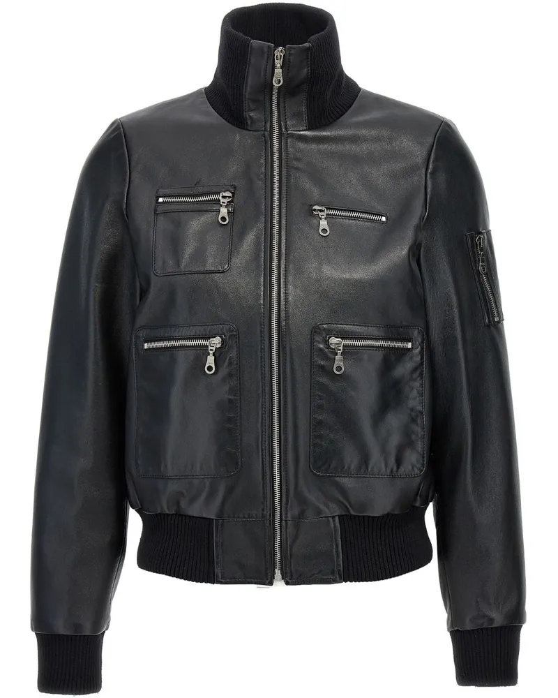 Chloé Klassische Bomberjacke - Schwarz Schwarz