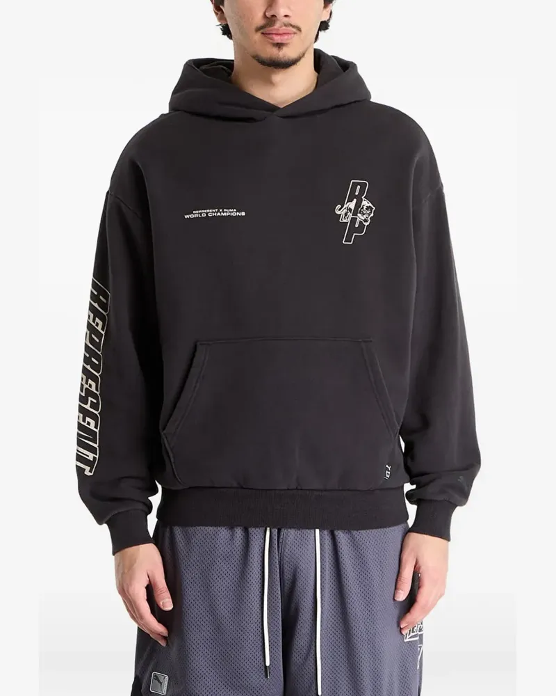 Puma x Represent Hoodie mit langen Ärmeln - Schwarz Schwarz