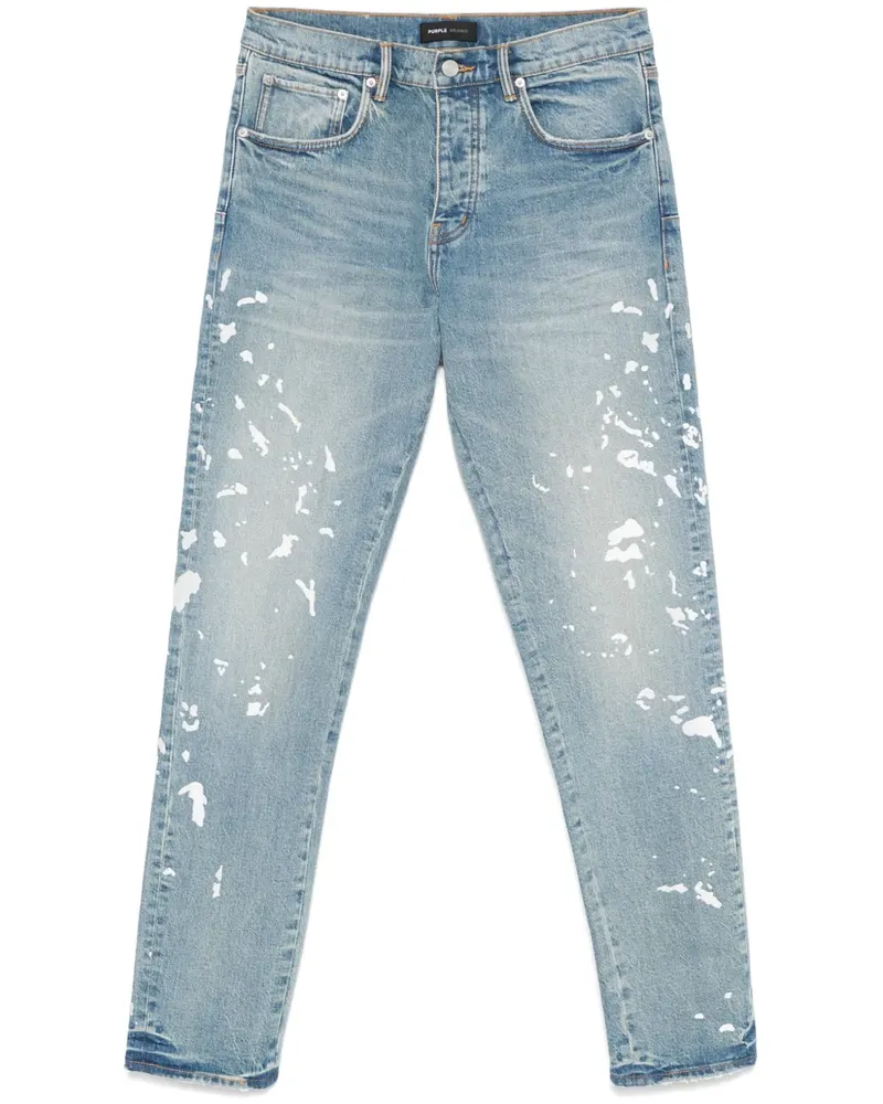 PURPLE BRAND Jeans mit Stickerei - Blau Blau