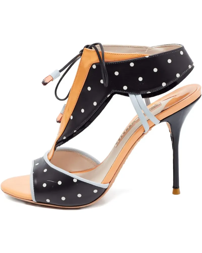 Sophia Webster Gepunktete Sandalen - Schwarz Schwarz