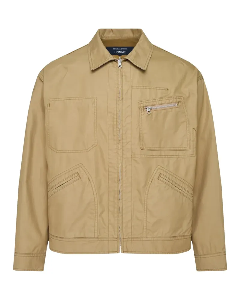 Comme des Garçons zip-fastening pocket jacket - Nude Nude