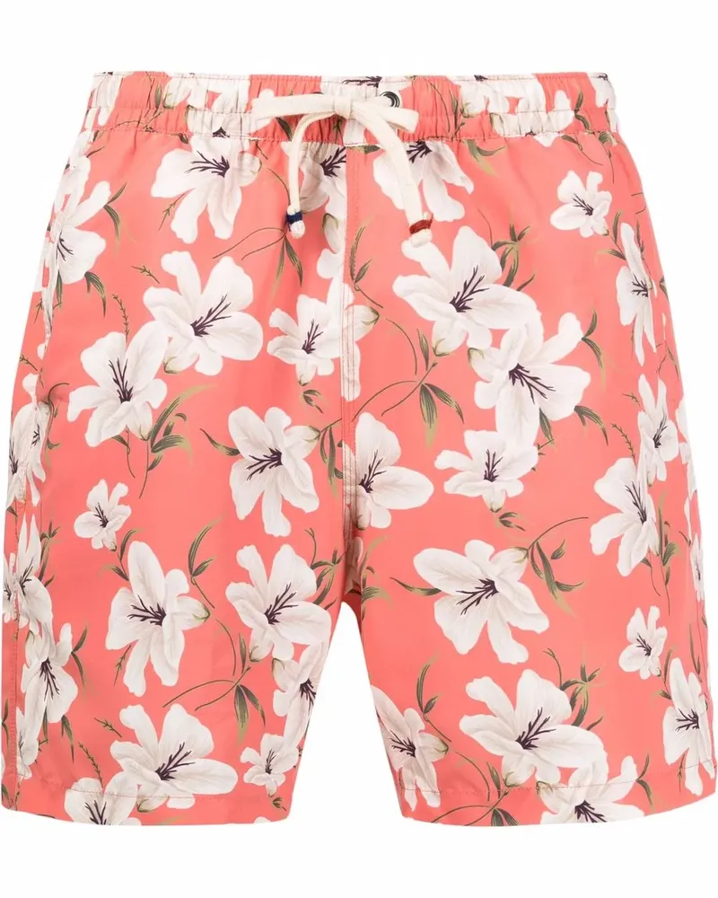 Altea Badeshorts mit Blumen-Print - Orange Orange