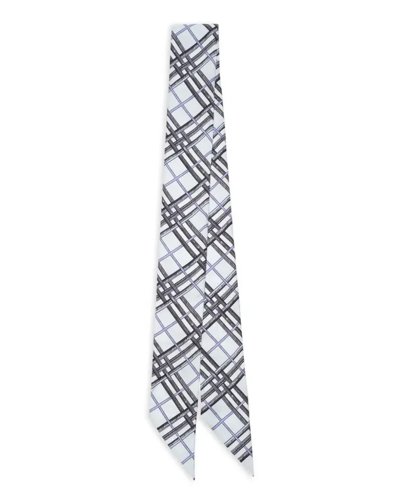 Burberry Wendbarer Knight Schal aus Seide - Weiß Weiß