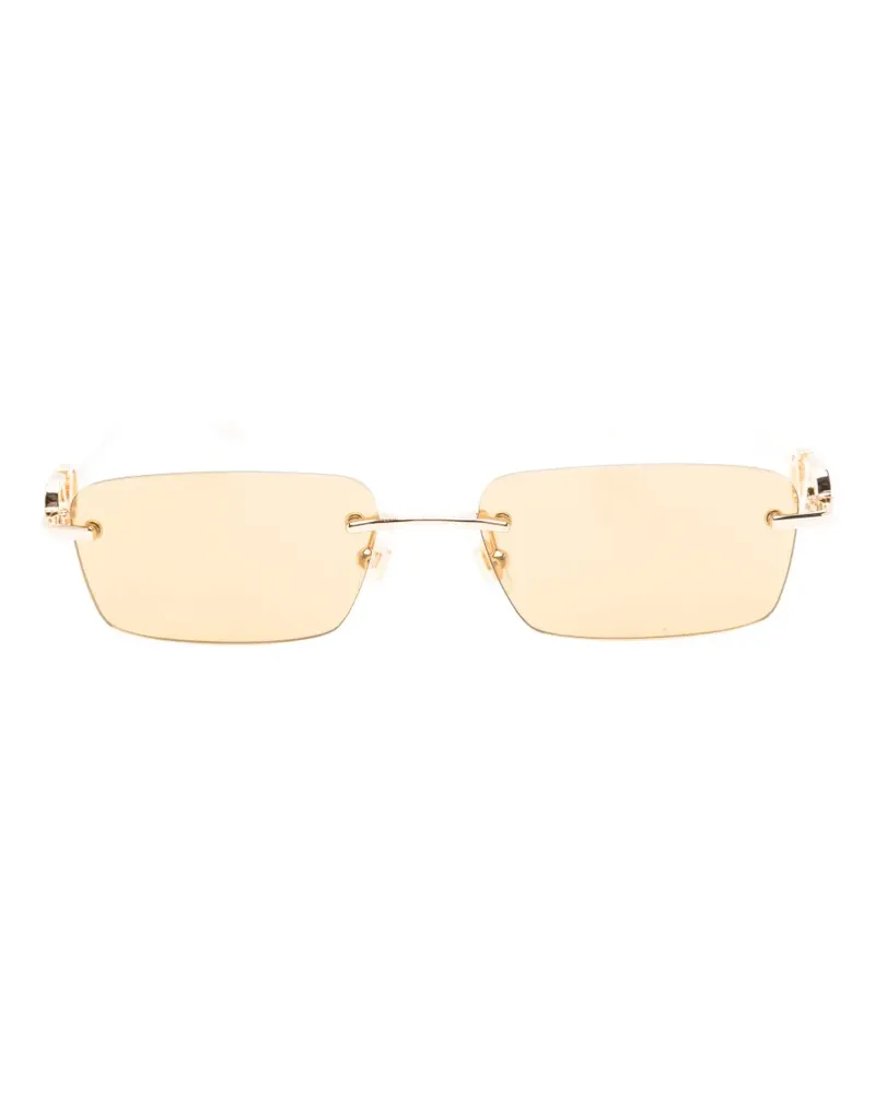 Valentino Garavani Eckige Sonnenbrille mit VLogo-Signatur - Gold Gold