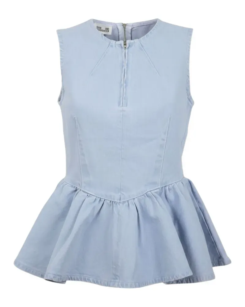 Baum und Pferdgarten Merja peplum sleeveless top - Blau Blau