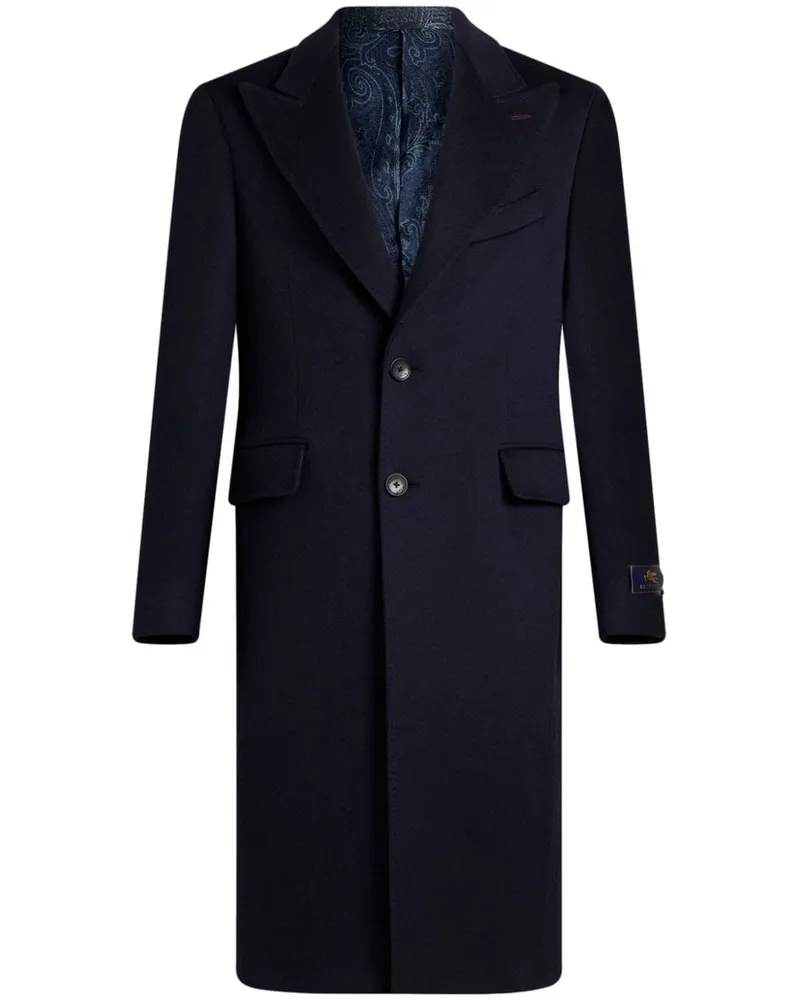 Etro Mantel aus Kaschmir - Blau Blau