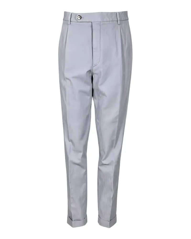 GTA pleated herringbone-pattern trousers - Grau Grau