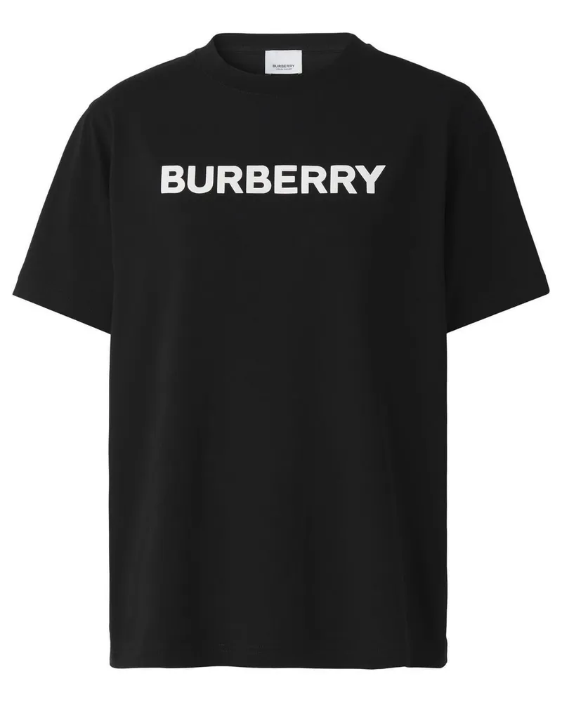 Burberry T-Shirt mit Logo-Print Schwarz