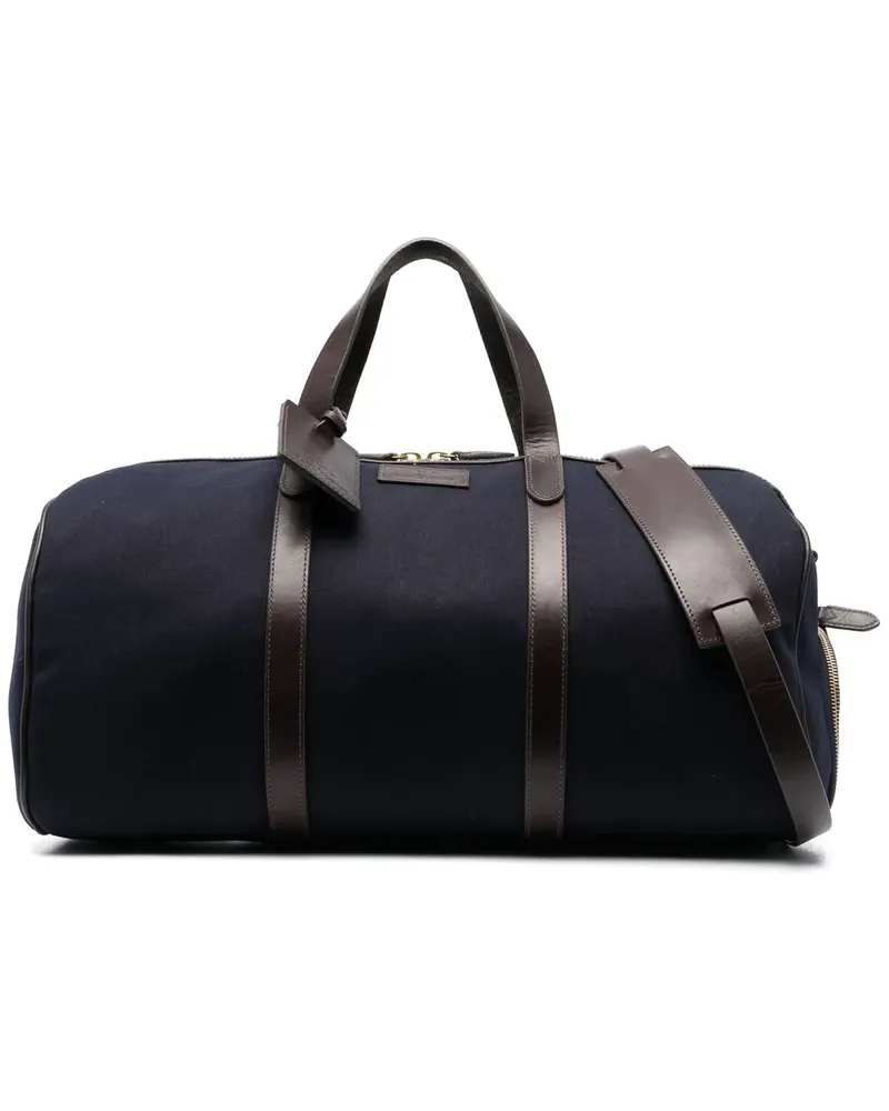 Ralph Lauren Reisetasche mit Lederbesatz - Blau Blau