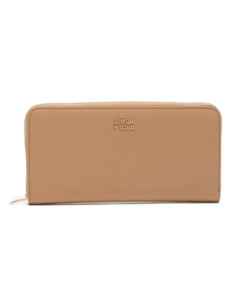 BIMBA Y LOLA large zip wallet - Nude Nude