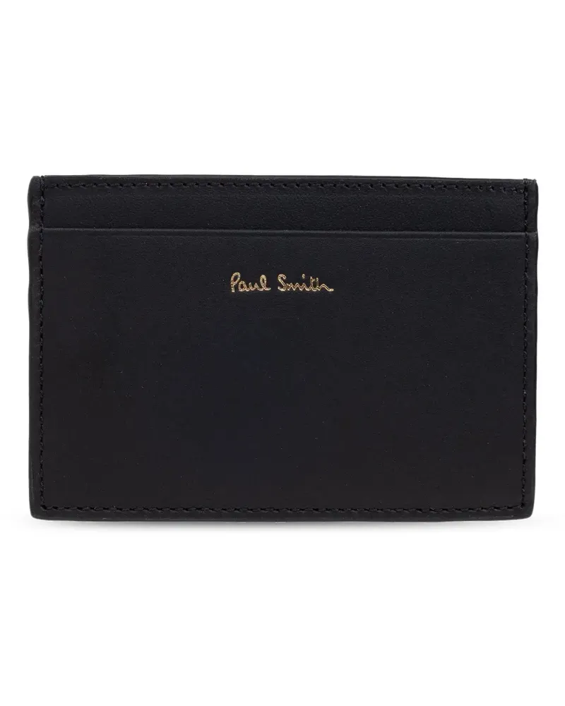 Paul Smith Gestreiftes Kartenetui - Schwarz Schwarz