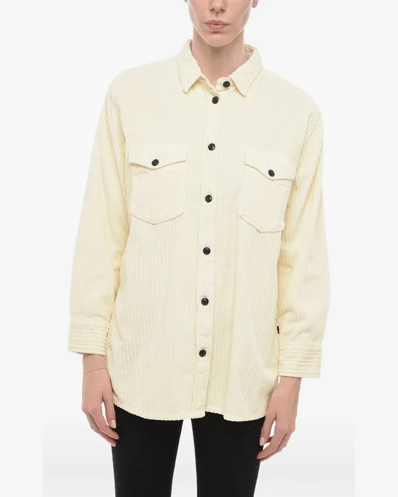 Woolrich ribbed Sahariana shirt - Nude Nude