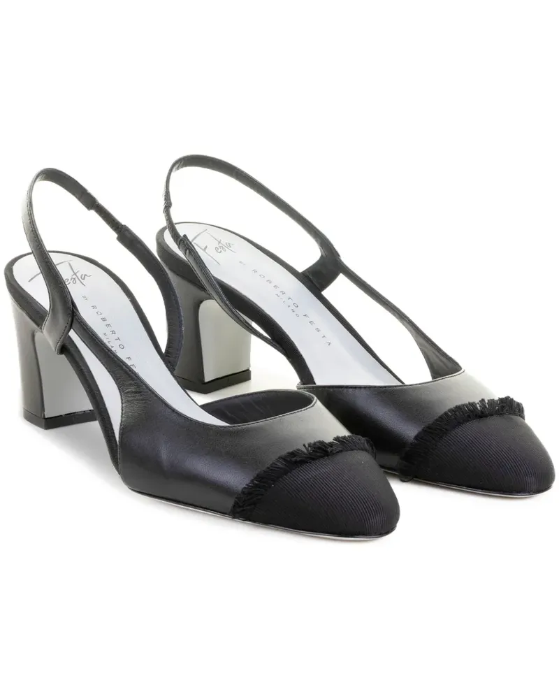 FESTA Milano Ficus Slingback-Pumps 60mm - Schwarz Schwarz