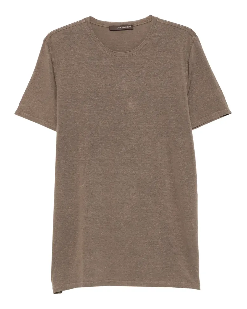Jeordie's marl-effect T-shirt - Braun Braun