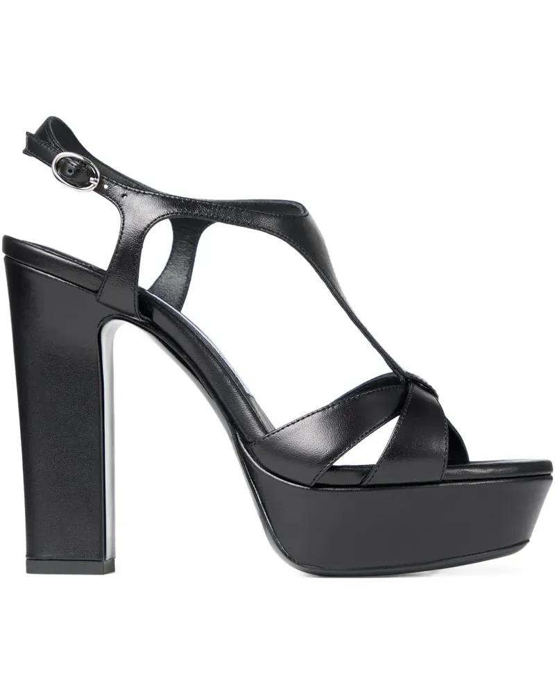Jimmy Choo Kesia Sandalen mit Plateauschleife 120mm - Schwarz Schwarz