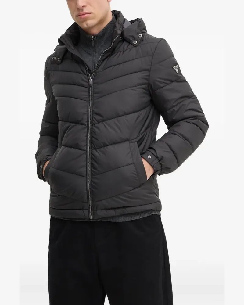 Guess Gesteppte Kapuzenjacke - Blau Blau