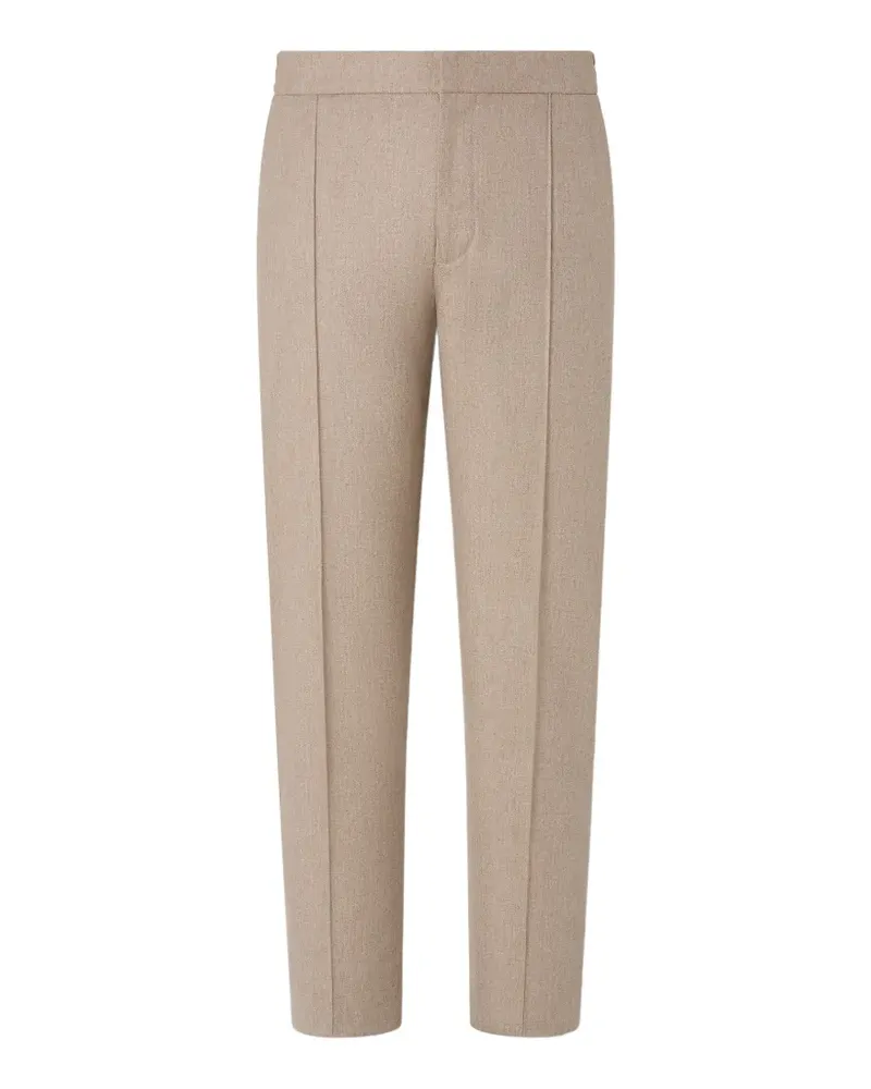 Ermenegildo Zegna Leichte Hose aus Wolle, Seide und Kaschmir - Nude Nude