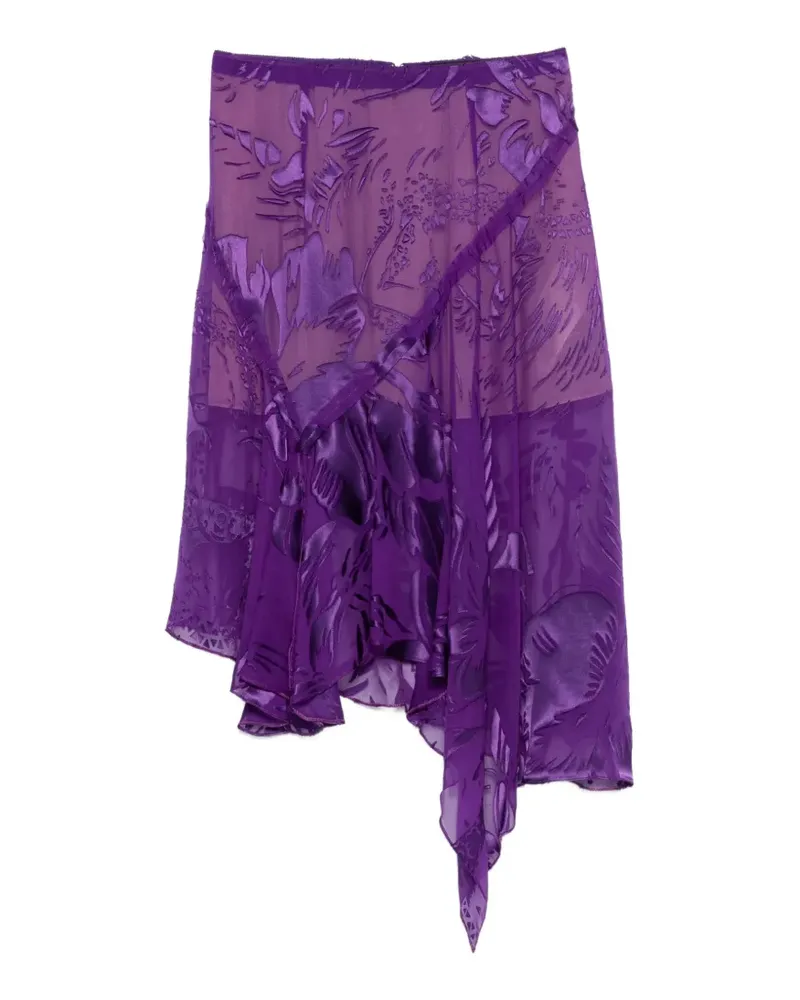 Dsquared2 Asymmetrischer Rock - Violett Violett