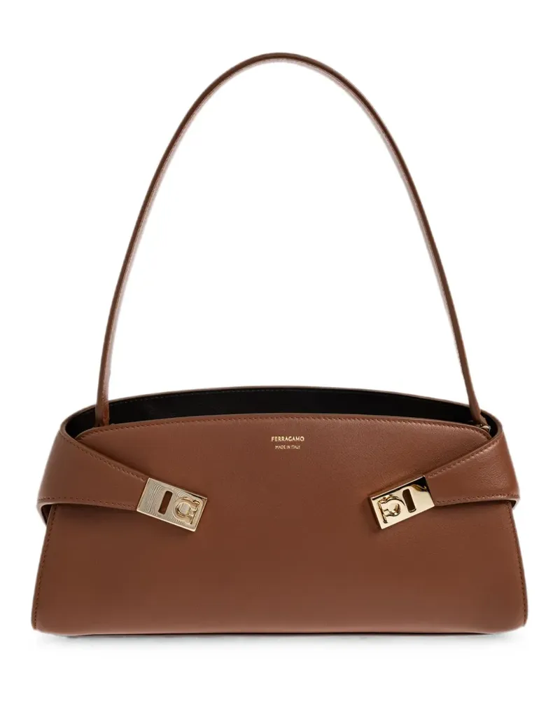 Ferragamo Hug Schultertasche - Braun Braun