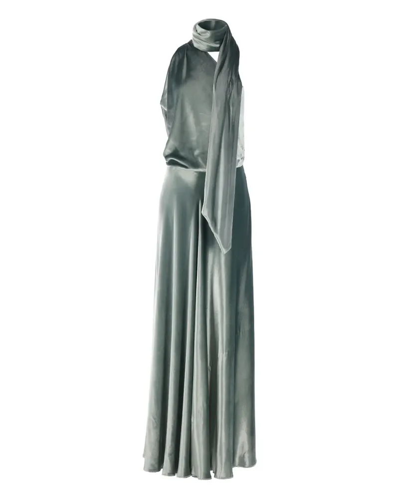 Alberta Ferretti Drapiertes Midikleid - Grün Grün