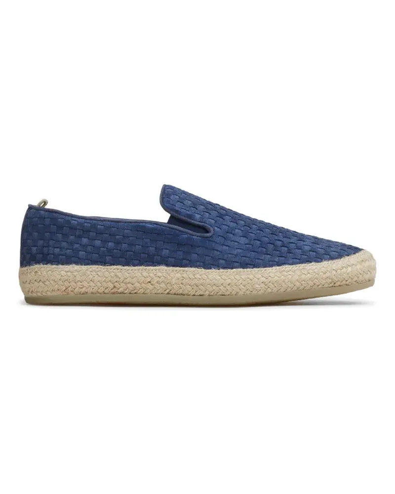 Officine Creative Italia Bowline woven-effect slip-on shoes - Blau Blau