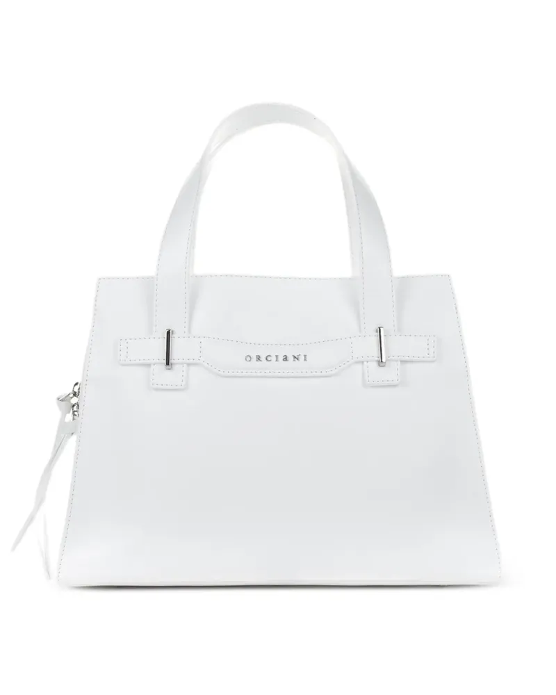 Orciani medium top-handles tote bag - Weiß Weiß