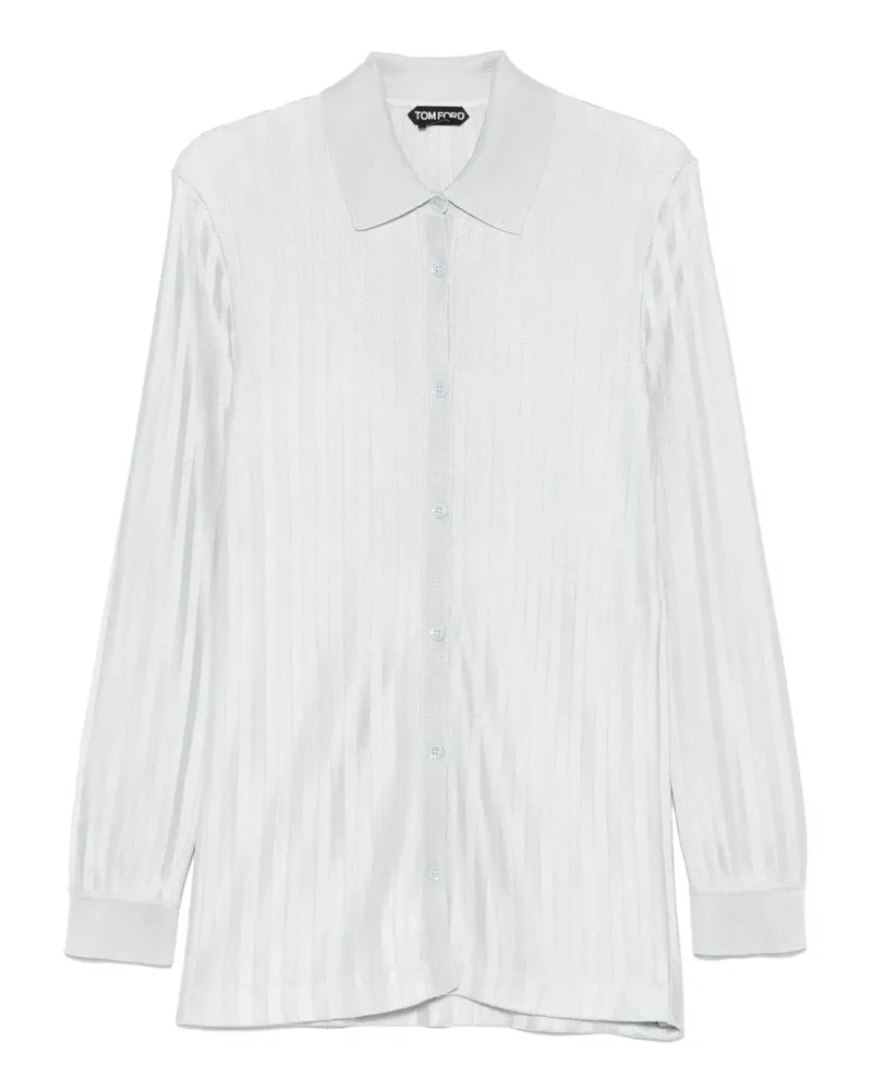 Tom Ford Gestricktes Hemd - Grau Grau