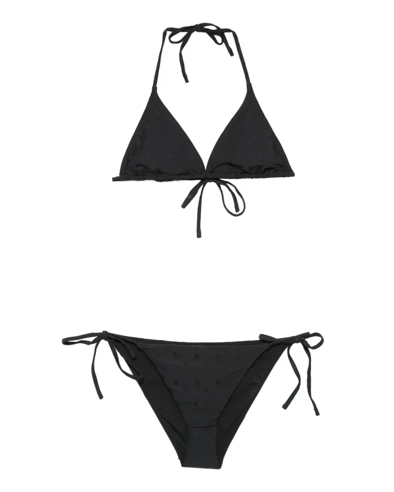 Ralph Lauren logo-detail bikini - Schwarz Schwarz