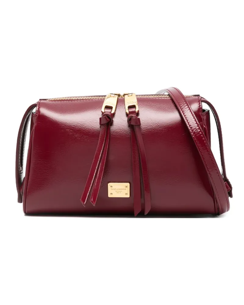 Dolce & Gabbana logo-print cross body bag - Rot Rot