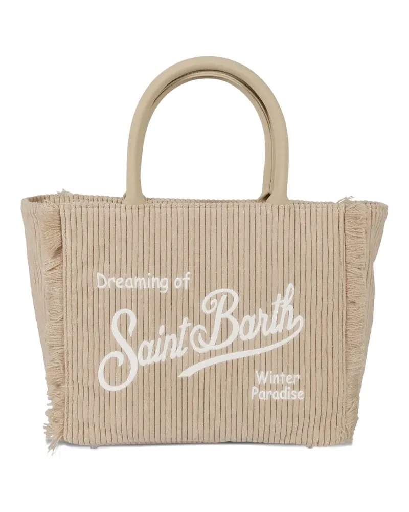 MC2 Saint Barth Colette fringed tote bag - Nude Nude