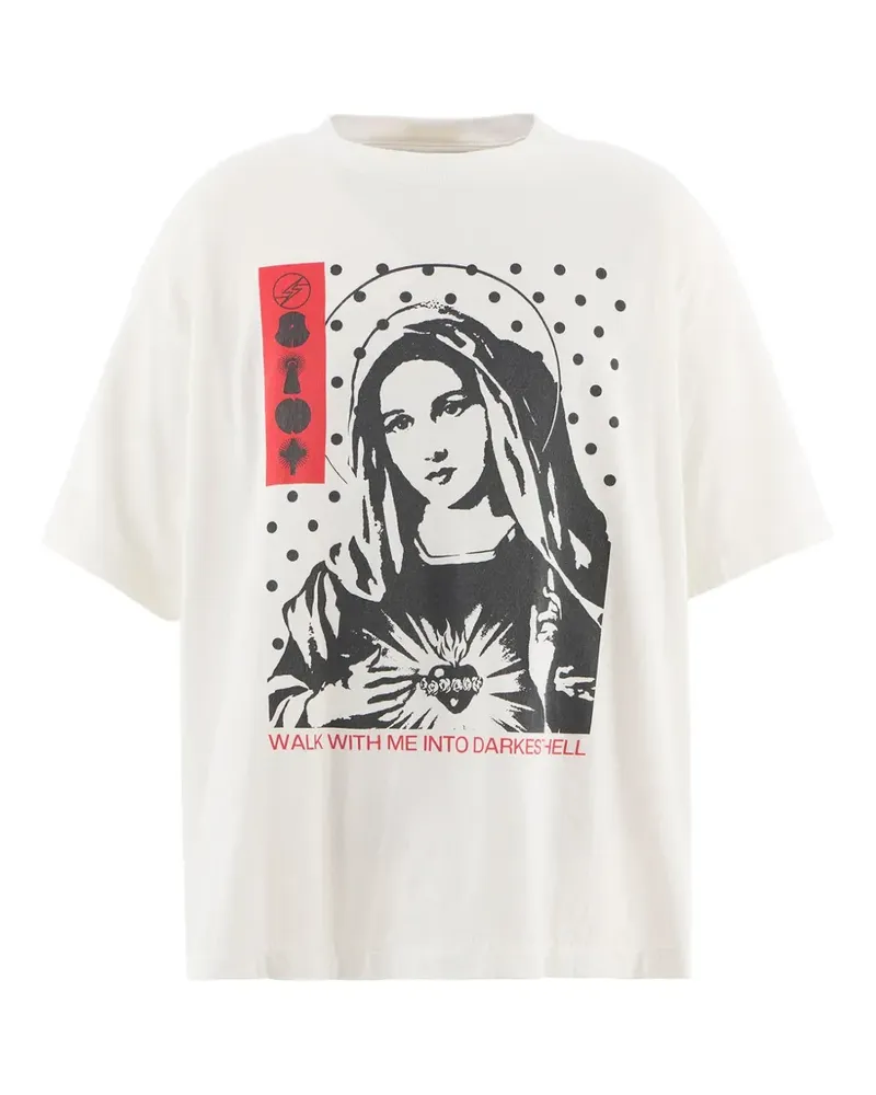 SAINT MXXXXXX T-Shirt mit grafischem Print - Weiß Weiß