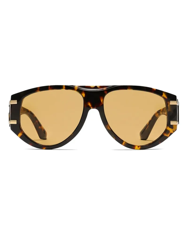Dolce & Gabbana DG Griffe Sonnenbrille - Gelb Gelb