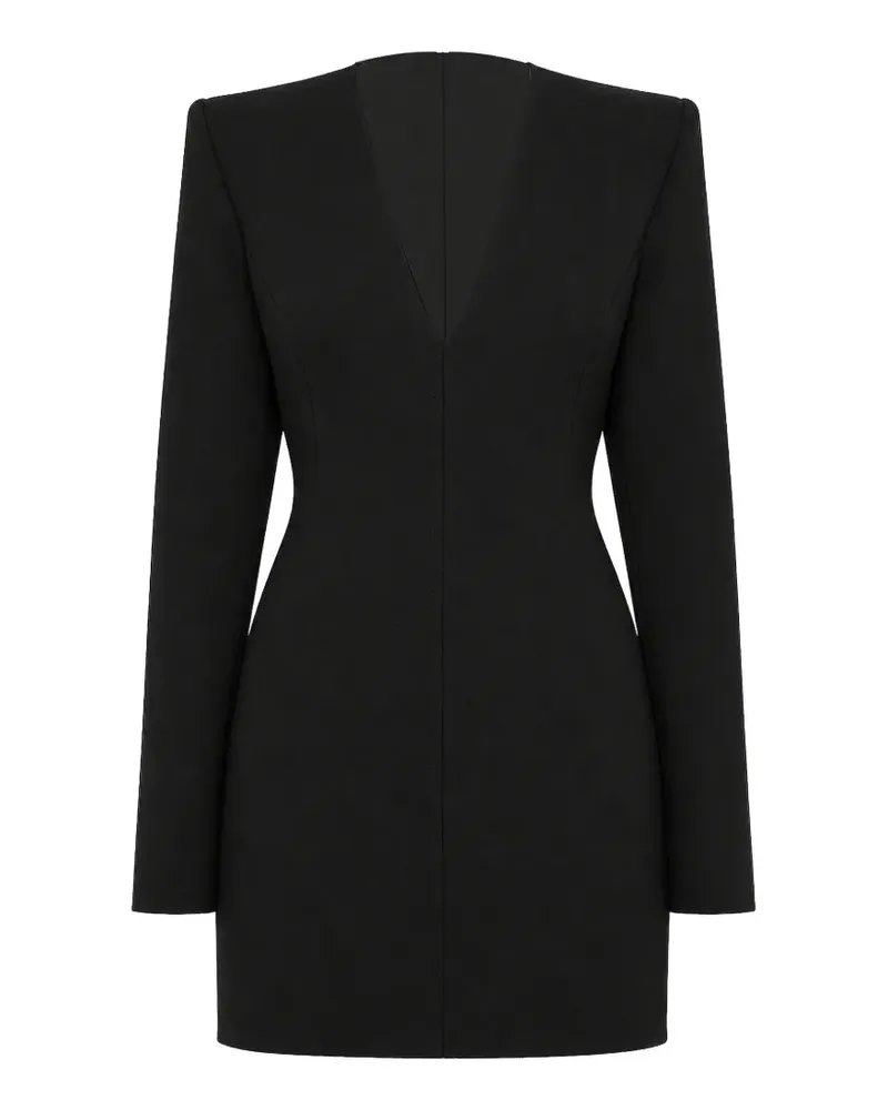 WARDROBE.NYC V-neck mini dress - Schwarz Schwarz