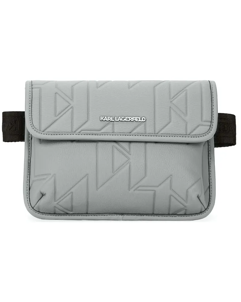 Karl Lagerfeld K Urban Gürteltasche mit Monogramm - Grau Grau