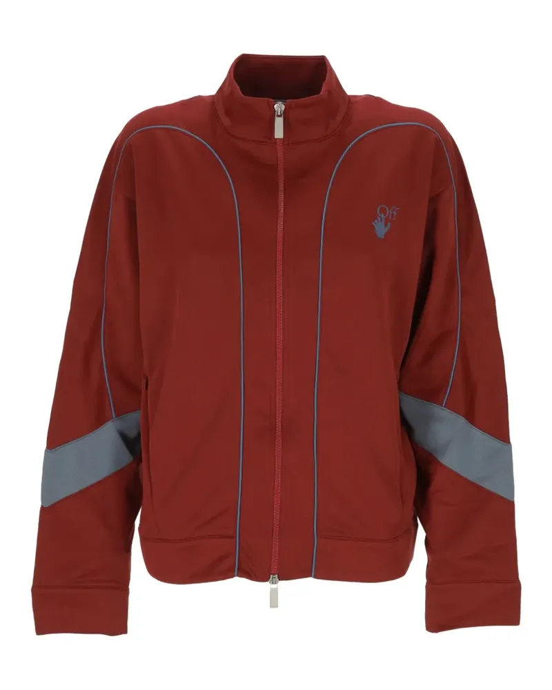 OFF-WHITE Jacke mit Logo-Print - Rot Rot