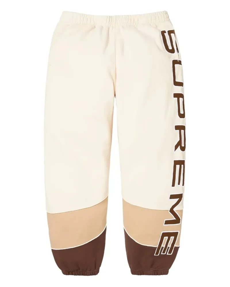 Supreme Being Jogginghose mit Kontrasteinsätzen - Nude Nude
