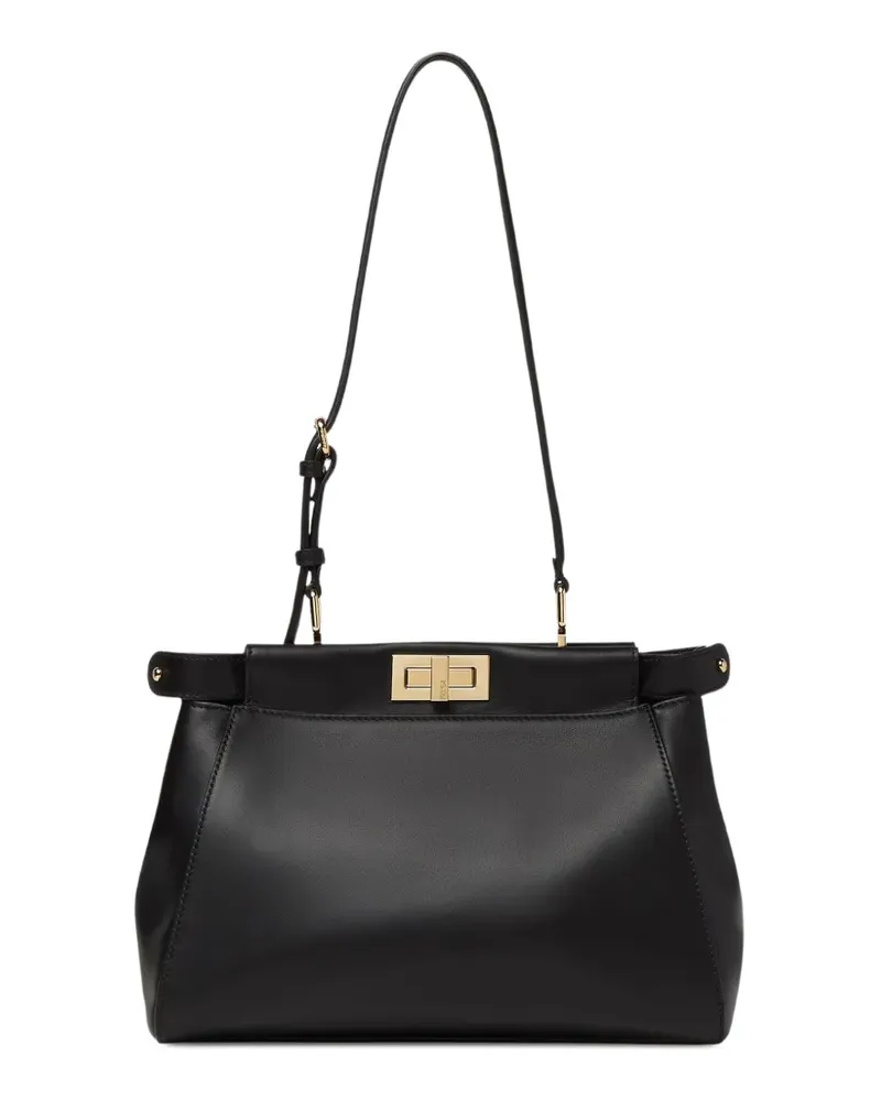 Fendi Peekaboo Schultertasche - Schwarz Schwarz