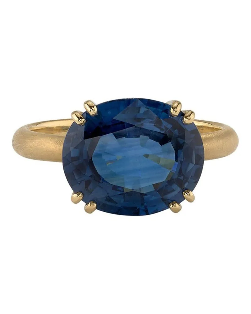 Irene Neuwirth 18kt Gemmy Gelbgoldring mit Saphir Gold