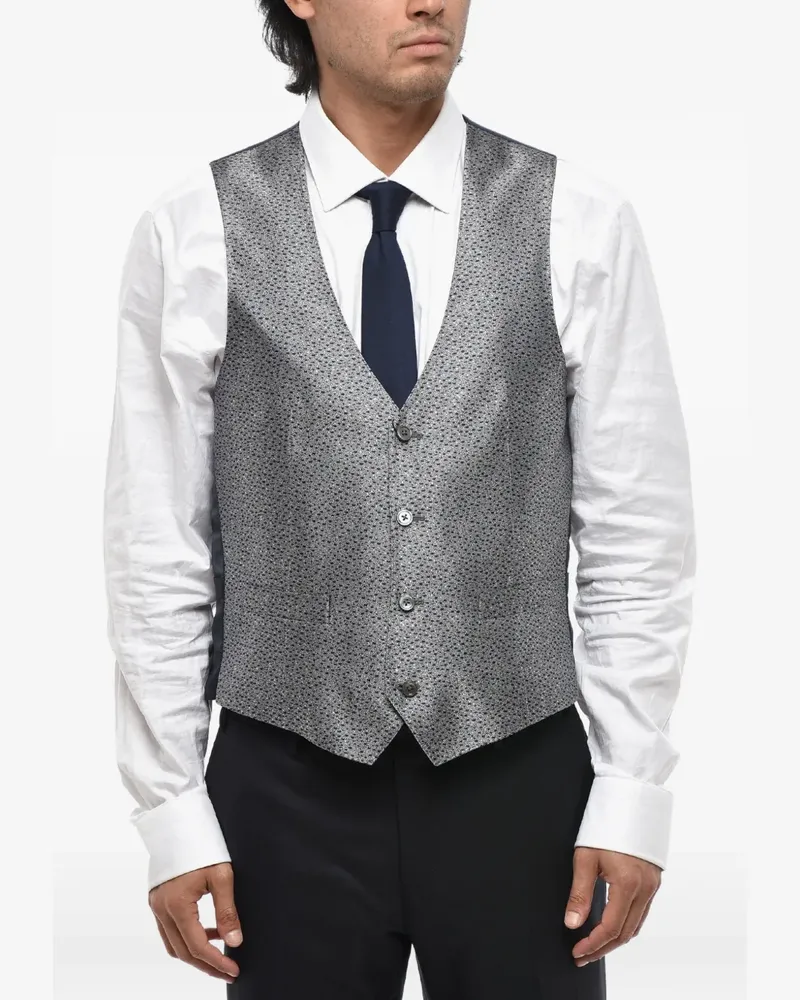 Corneliani patterned silk jacket - Grau Grau