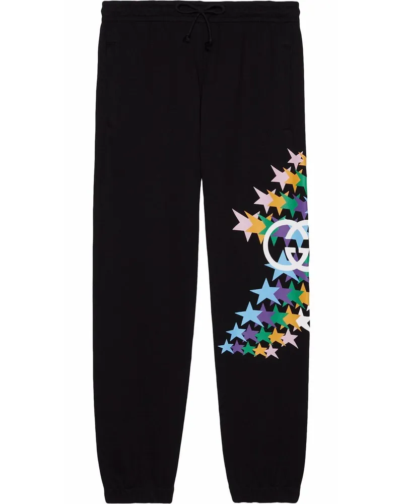 Gucci Jogginghose mit Sterne-Print - Schwarz Schwarz