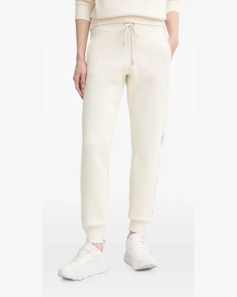 DKNY logo-patch track pants - Nude Nude