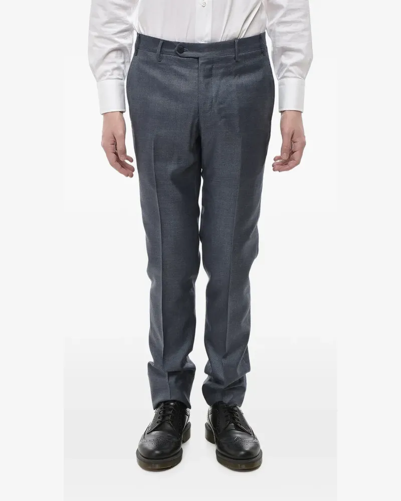 Corneliani Hose aus Seidengemisch mit Gürtelschlaufe - Grau Grau