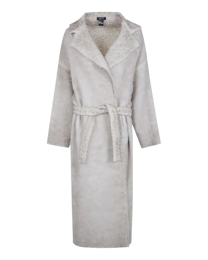 Avant Toi oversized belted coat - Grau Grau